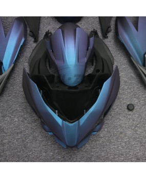 Suitable for Kawasaki Ninja400 2018-23 full car shell laser iridescent blue purple fairing