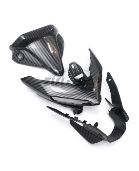 Suitable for Yamaha MT-03 2021-2023 front headlight hood protective shell carbon fiber patterned fairing