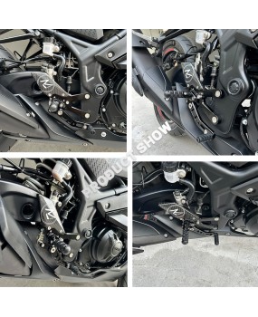 Suitable for Yamaha YZF-R3 YZF-R25 MT-03 modified lifting assembly foot pedal bracket height increasing foot pedal