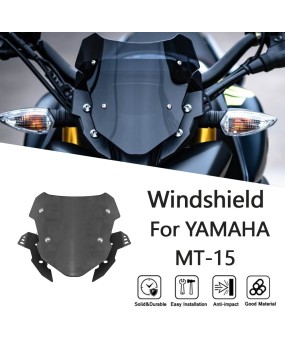 Suitable for Yamaha MT-15 2019-2024 modification special front windshield deflector and windshield accessories