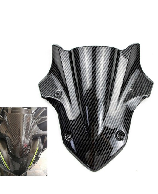 Suitable for Kawasaki Z900 2017-2019 windshield carbon fiber pattern water transfer printing windshield cover