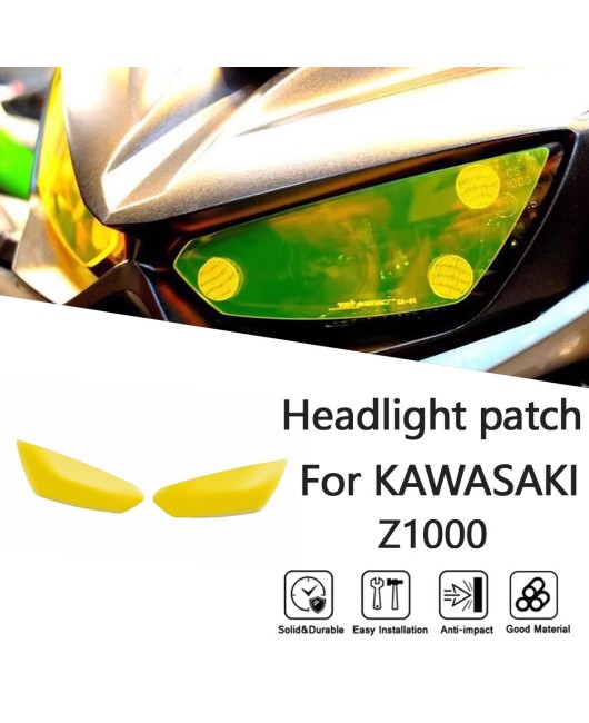 Suitable for Kawasaki Z10002014-2024 modified headlight protection film, headlight eye protection lens cover film