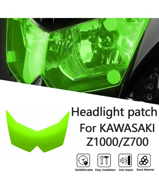 Suitable for Kawasaki Z1000 (07-09) Z700 (07-14) year modified headlight protection sheet and headlight patch