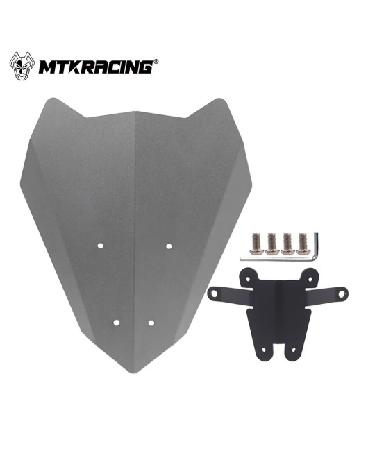 Suitable for Yamaha MT-03 MT-25 20-24 year modified aluminum alloy front windshield diffuser and windshield head cover