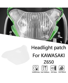 Suitable for Kawasaki Z650 2017-2019 modified headlight protection film, headlight eye protection lens cover film