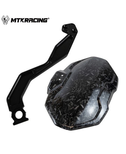 Suitable for Honda CB650R/650F18-23 modified carbon brazing single arm rear mudguard short tail license plate holder