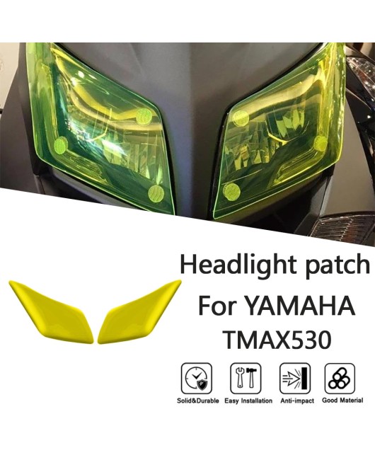 Suitable for Yamaha TMAX530 2015-2016 modified headlight protection film, headlight eye protection lens cover film