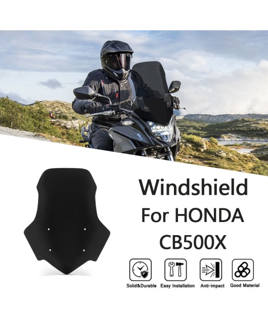 Suitable for Honda CB500X 2016-2024 modification special front windshield deflector and windshield mirror accessories