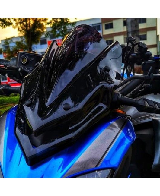 Suitable for Kawasaki Z900 17-20 year modification special front windshield deflector and windshield mirror accessories