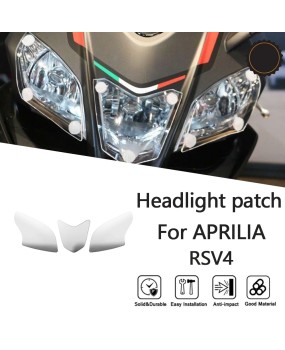 Suitable for Apulia RSV4 15-20 modified headlight protection film, eye protection lens, headlight cover patch