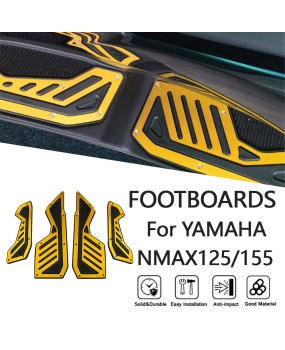 Suitable for Yamaha NMAX155 20-22 year modified footrest, front footrest, non slip footrest pad decoration