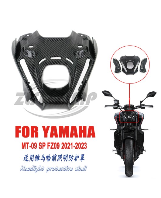 Suitable for Yamaha MT09 FZ09 21-23 front nose lamp head cover, left and right side panel fairing