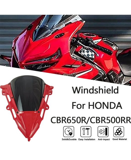 Suitable for CBR650R 2019-2023 front windshield deflector, windshield lens, windshield