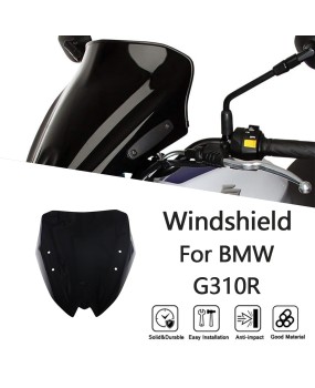 Suitable for BMW G310R 2016-2023 modification special front windshield deflector and windshield mirror accessories