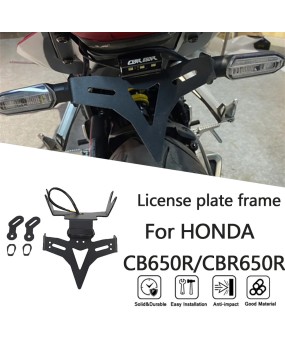 Suitable for Honda CB650R/CBR650R 21-24 modified license plate holder, motorcycle short tail frame, rear license plate holder