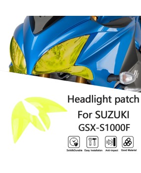 Suitable for Suzuki GSX-S1000F 2015-2021 modified headlight protection film, headlight protective lens cover film