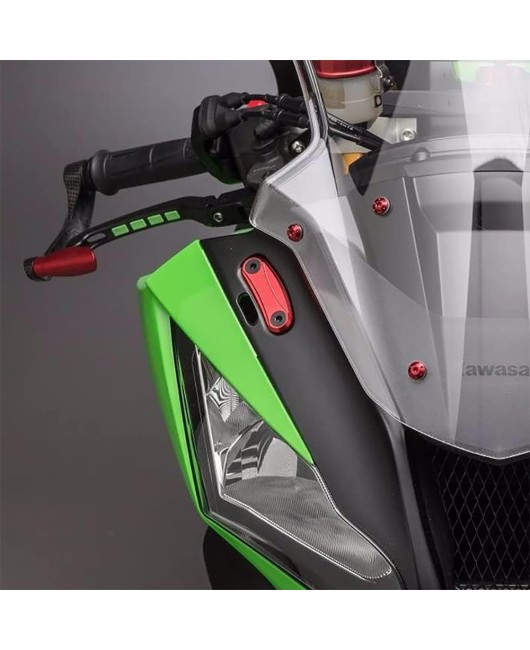 Suitable for Kawasaki ZX-10R 2016-2023 modified rearview mirror decorative cover, mirror holder, and plug mirror code holder