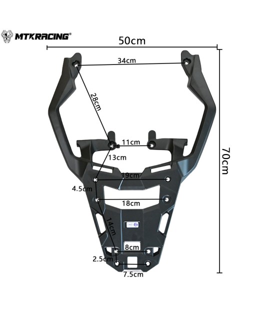 Suitable for Honda XADV750 Fosa 750 2021 modified aluminum alloy tailstock rear rack luggage rack