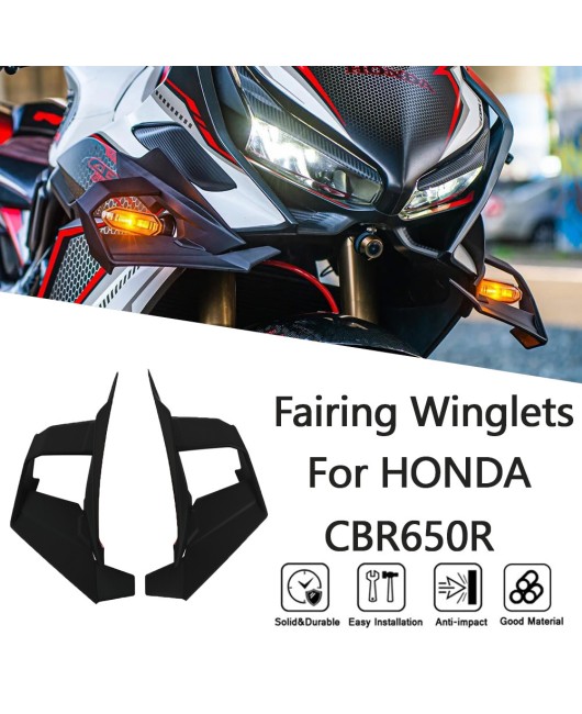 Suitable for Honda CBR650R 21-23 year modified fixed wing side panel guide cover side wing blade small wing