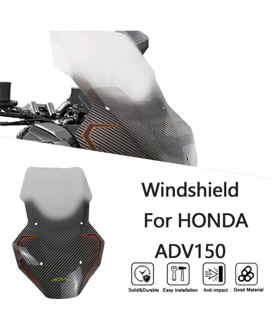 Suitable for Honda ADV150 19-21 motorcycle modification with high windshield cover and windshield panel