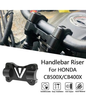 Suitable for Honda CB500X 19-24CB400X 21-24 modified handlebars with pressed aluminum alloy faucet handle assembly