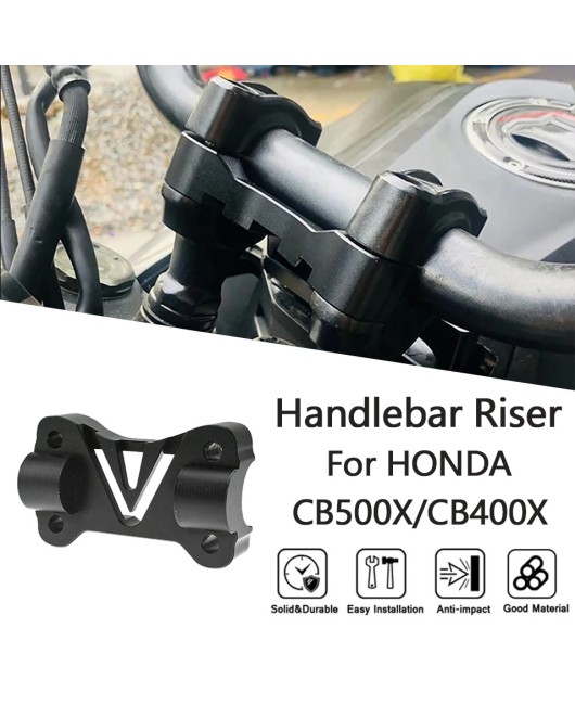 Suitable for Honda CB500X 19-24CB400X 21-24 modified handlebars with pressed aluminum alloy faucet handle assembly