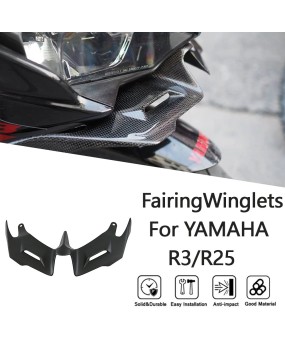 Suitable for Yamaha YZF-R3/R25 modified bird beak fixed wing shark fin inlet wing lower lip wind knife