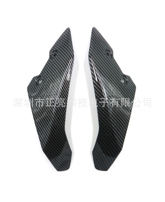 Suitable for Yamaha MT-10 2017-2020 front headlight hood upper panel carbon fiber pattern fairing