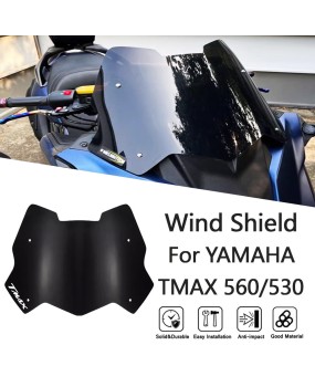 Suitable for Yamaha Tmax530/560 modification of dedicated front windshield with windshield guide from 2017 to 2021