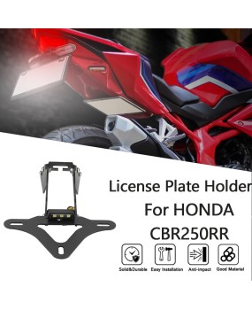 Suitable for Honda HONDA CBR250RR 2017-2024 modified rear bracket long license plate holder