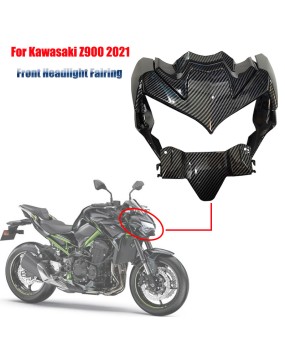 Suitable for Kawasaki Z900 2021-2022 Headcover Assembly, Headlight Cover, White Embryo Water Transfer Coating, 5-piece Set