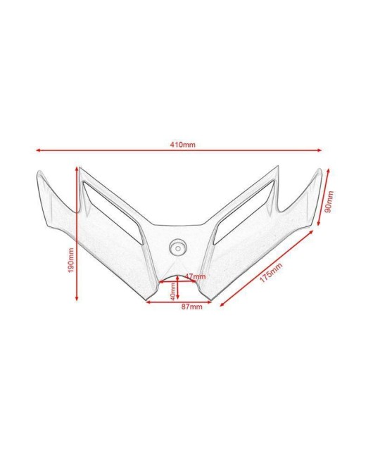 Suitable for Kawasaki Kawasaki Ninja 300 Ninja 250 motorcycle front fairing intake spoiler bird beak