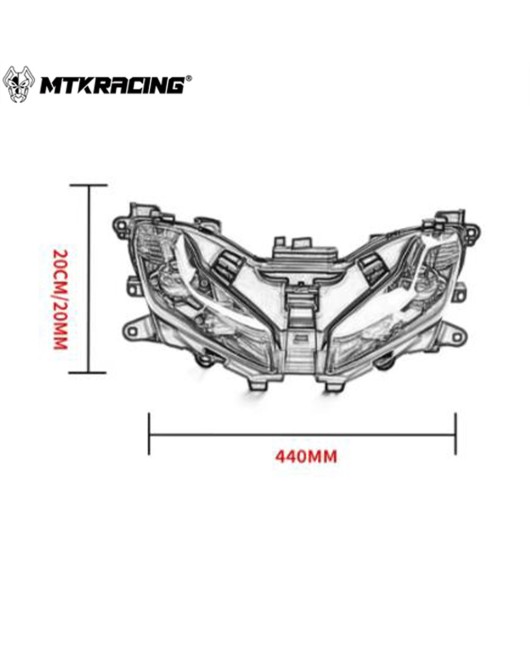 Suitable for Yamaha TMAX560 2022-2024 new LED headlight assembly headlight illumination