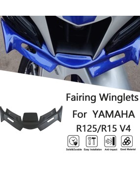 Suitable for Yamaha R15 V4 21-24 year modified front end with bird beak, fixed wing, inlet wing, shark fin