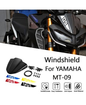 Suitable for Yamaha MT-09 (17-20) MT-07 (21-24) modified windshield, instrument panel, windshield mirror