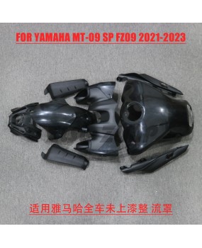 Suitable for Yamaha MT09 FZ09 21-23, with unpainted exterior and modified injection molded air deflectors