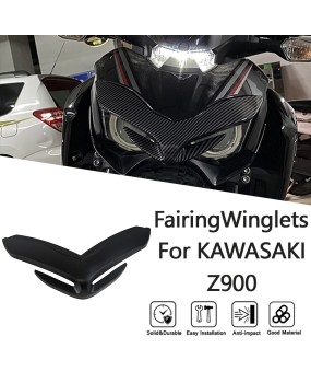 Suitable for Kawasaki Z900 17-19 modified bird beak fixed wing shark fin inlet wing lower lip wind knife