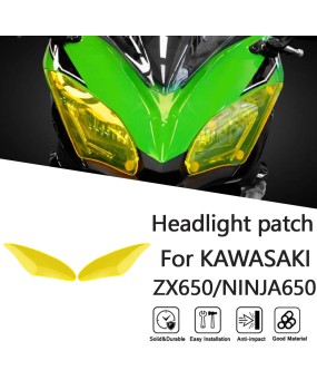 Suitable for Kawasaki ZX/NINJA650 17-19 modified headlight protection film, headlight protective lens cover film