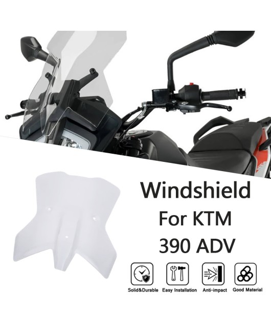 Suitable for KTM 390ADV 2021-2024 modification special front windshield deflector and windshield accessories