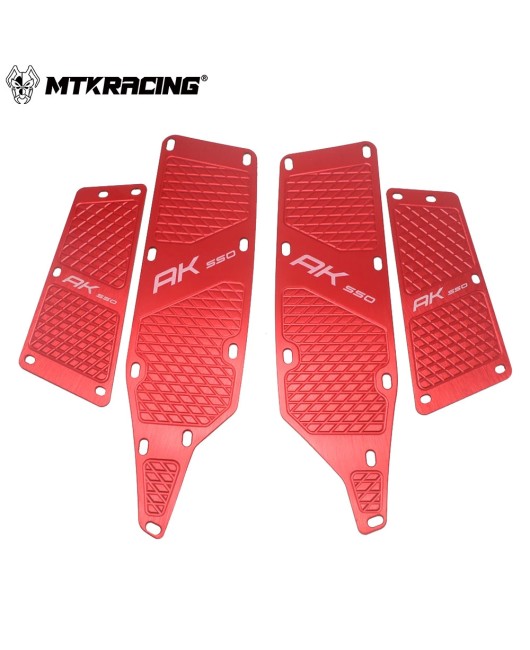 Suitable for Guangyang AK550 modification front and rear foot pedals, anti slip foot pads, foot bottom plate four piece set