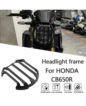 Suitable for Honda CB650R 2019-2023 modified headlights, retro protective cover, protective mesh, large lampshade