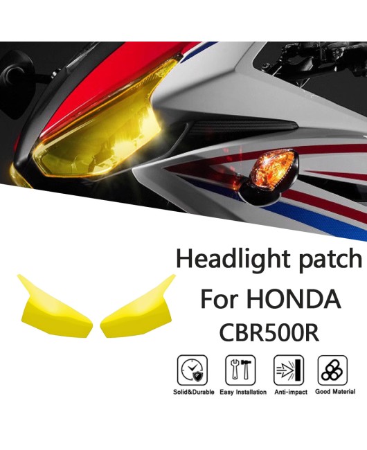 Suitable for Honda CBR500R 2016-2023 modified headlight protection film, headlight protection lens cover patch