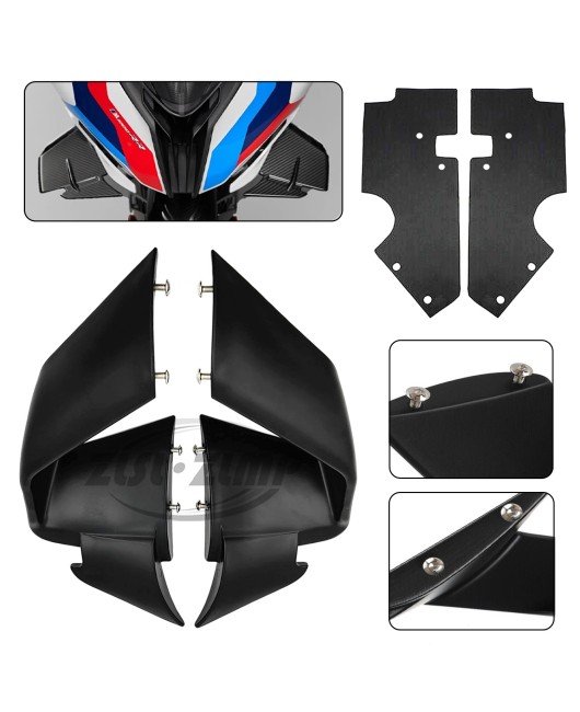 Suitable for BMW S1000RR M1000RR 2019-22 front spoiler fixed wing guide side wing