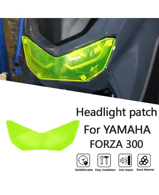 Suitable for Honda FORZA300 2018-2021 modified headlight protection film, headlight protection lens cover patch