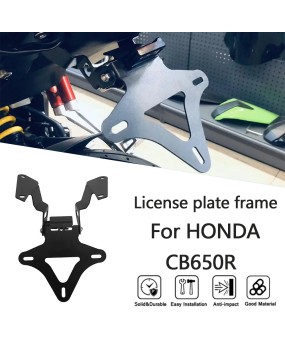 Suitable for Honda CB650R CBR650R 19-20 modified rear bracket license plate holder, short rear bracket license plate holder