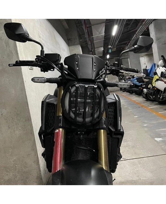 Suitable for Honda CB650R 2019-2023 modified headlights, retro protective cover, protective mesh, large lampshade