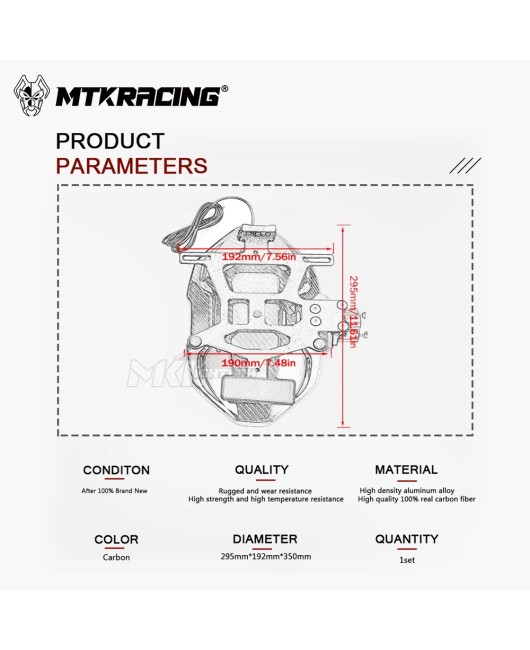 Suitable for YAMAHA MT-125 2017-2024 modified carbon brazing single arm rear mudguard short tail license plate holder