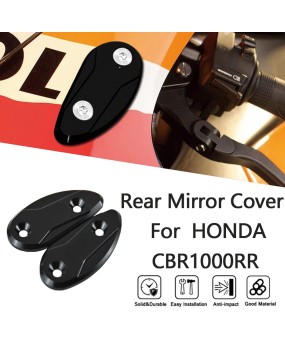 Suitable for Honda CBR1000RR modified rearview mirror decoration cover mirror seat plug mirror code seat from 2008 to 2024