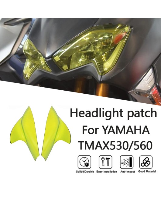 Suitable for Yamaha TMAX530/560 17-21 modified headlight protection film, headlight protective lens cover film