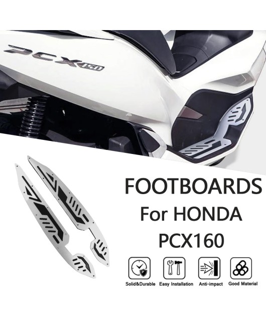 Suitable for Honda PCX150 2018-2020 modified aluminum alloy foot pedal, anti slip foot pad, foot bottom plate accessories